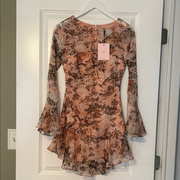 Floral Long Sleeve Dress - Picture 4 of 4